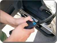 Il comando ribaltabile della Mahindra Goa ribaltabile.